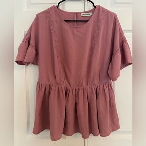 Grace Karin babydoll style blouse. Size Medium